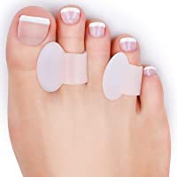 16 Piezas Separador de Dedo de Pie de Gel Separador de Meñique Espaciadores Almohadilla de Dedo Pequeño para Prevención…
